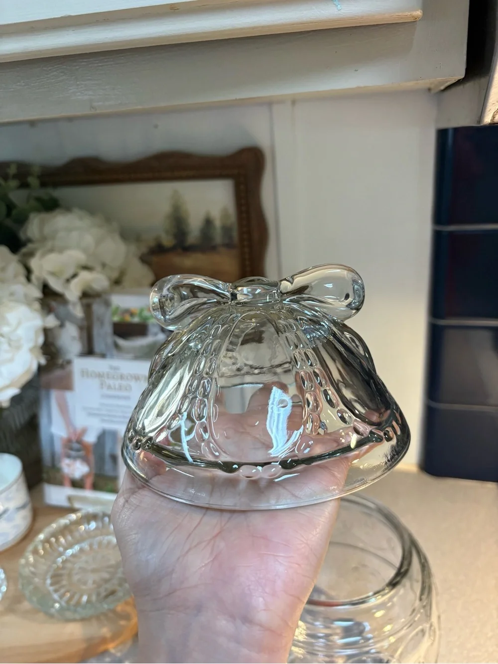 Glass Candy Jar with Decorative Lid